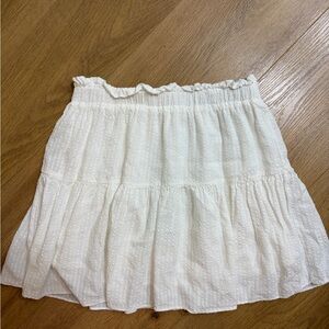 Altard State White Ruffled Skirt